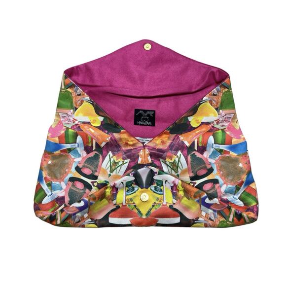 AVAF x Maria Brito Clutch Handbag Multicolor NYC Pop Streetwear Artsy Unique - Picture 5 of 9